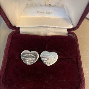 Tiffany & Co. Sterling Silver Heart Earrings